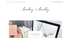 Desktop Screenshot of luckyandlovely.com